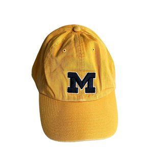 Michigan Wolverines NCAA Football Men's Hat Large Yellow Blue Embroidered Cap (3